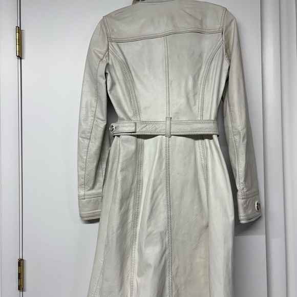 Dolce & Gabbana White Leather Coat SC0002/TELBO SZ 38 - Picture 6 of 16